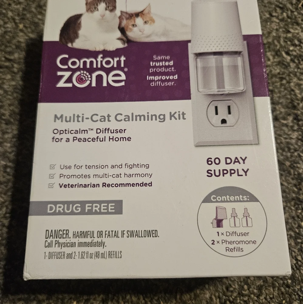 Comfort Zone Multi-Cat Calming Kit with Purple Accents